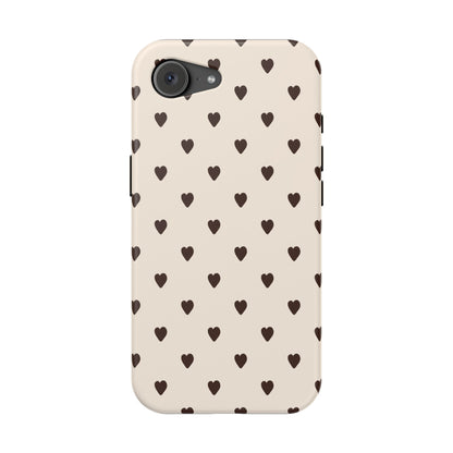 Cocoa Hearts iPhone Case