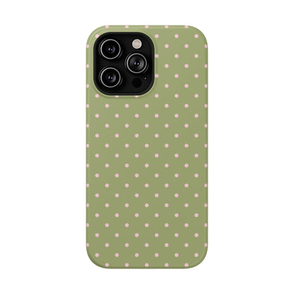 Pink Matcha Mini Dots iPhone Case