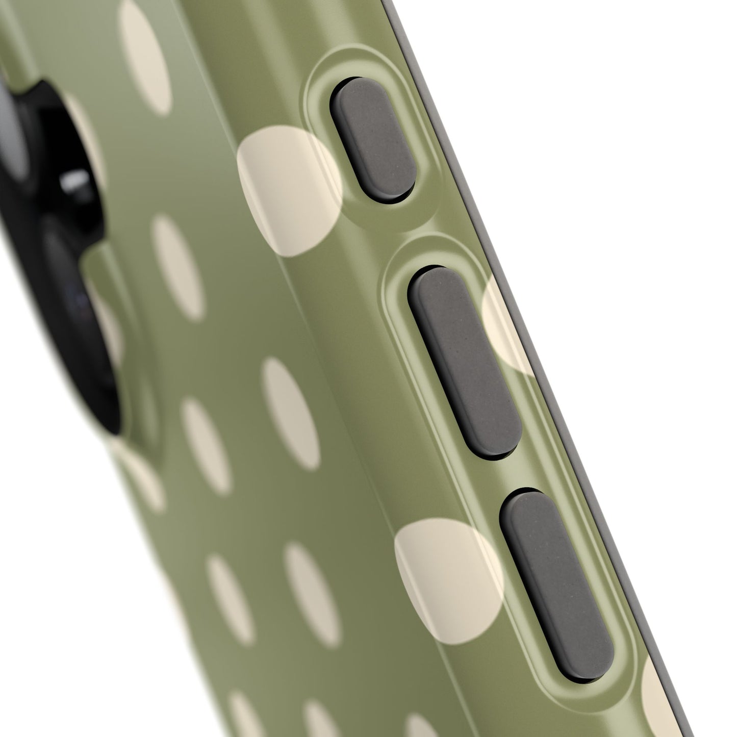 Green Polka Dots iPhone Case