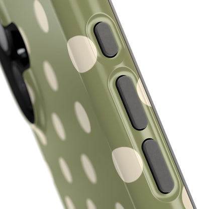 Green Polka Dots iPhone Case