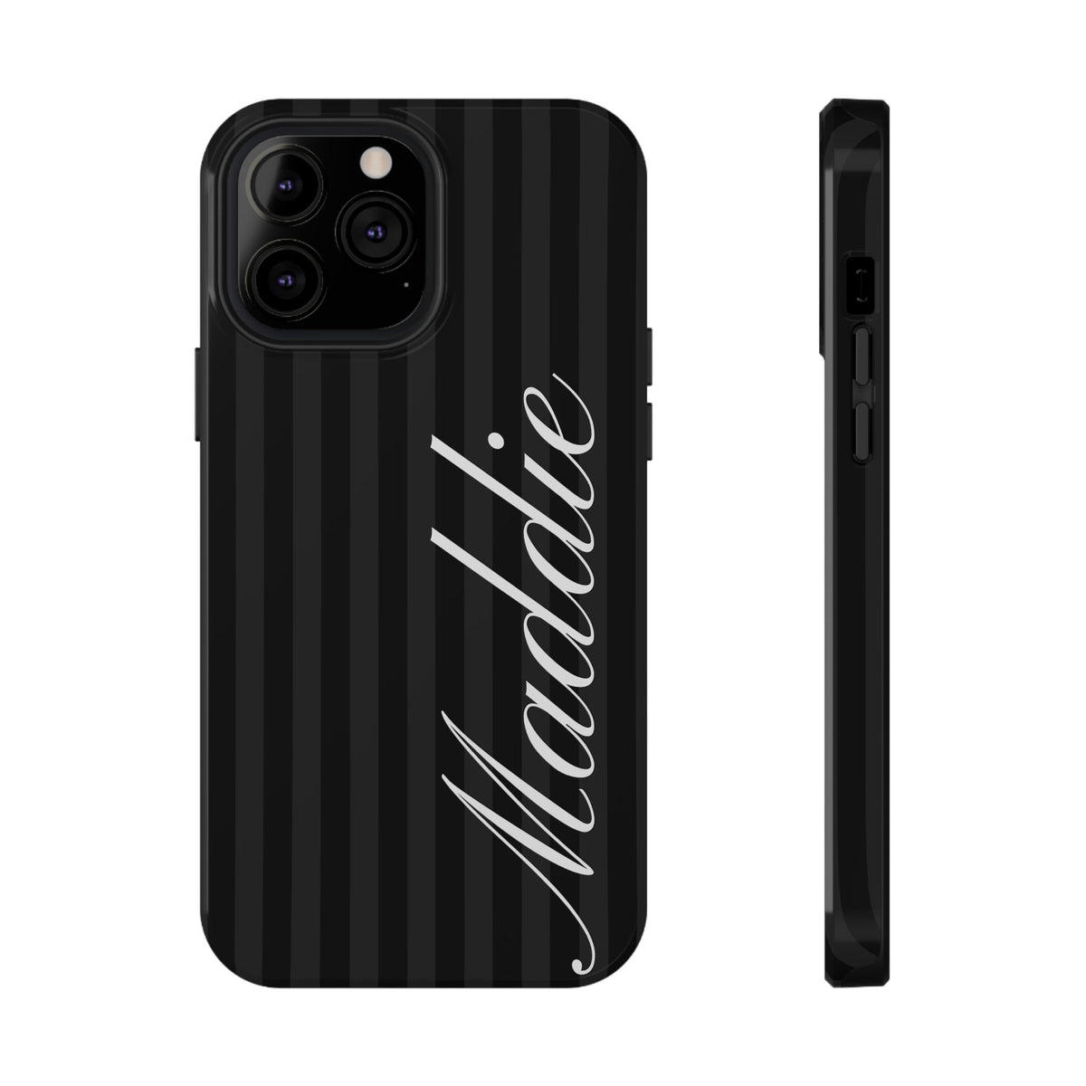 Custom Black Stripes iPhone Case