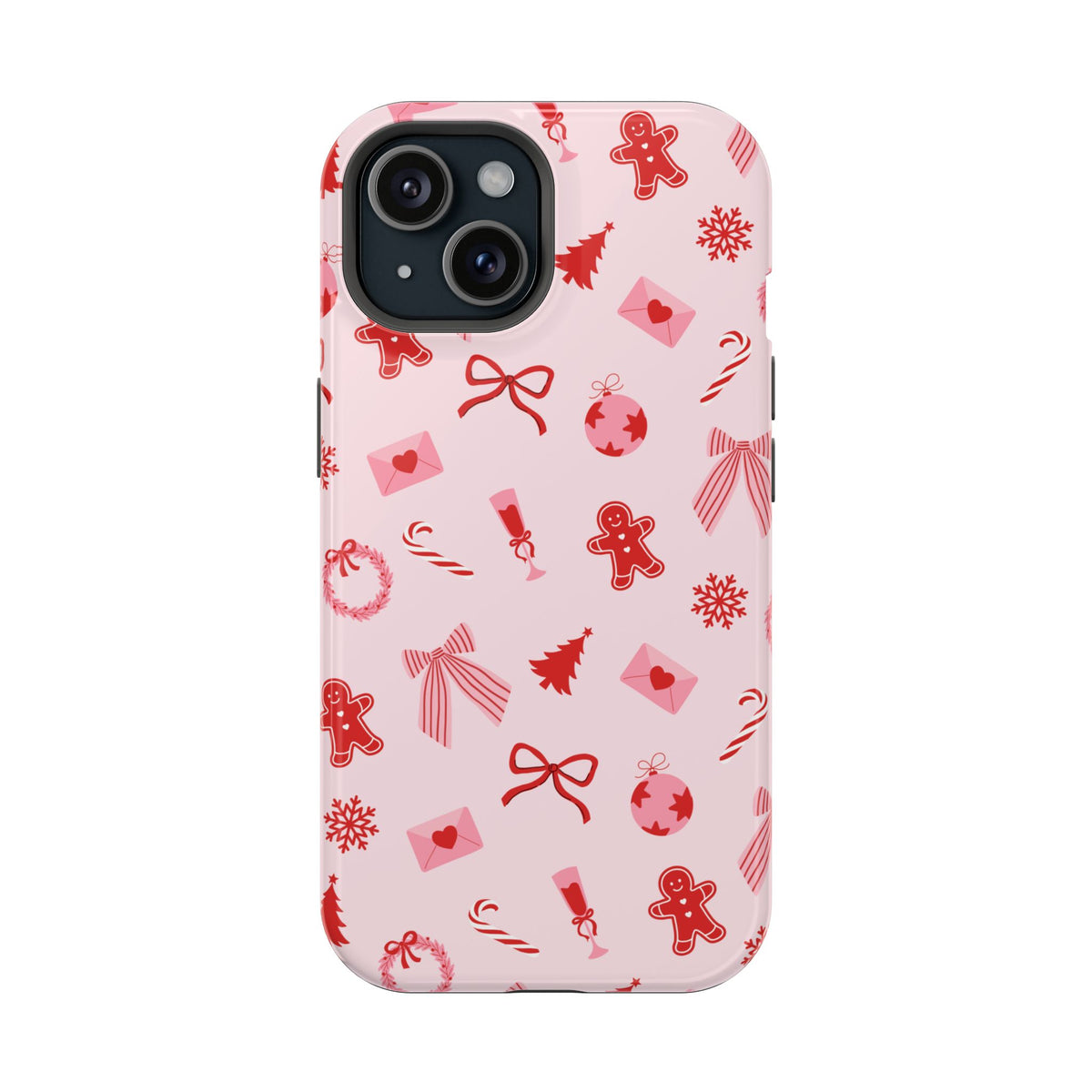 Pink & Red Holiday iPhone Case