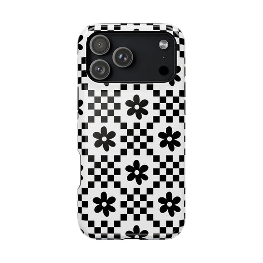 Monochrome Daisy iPhone Case