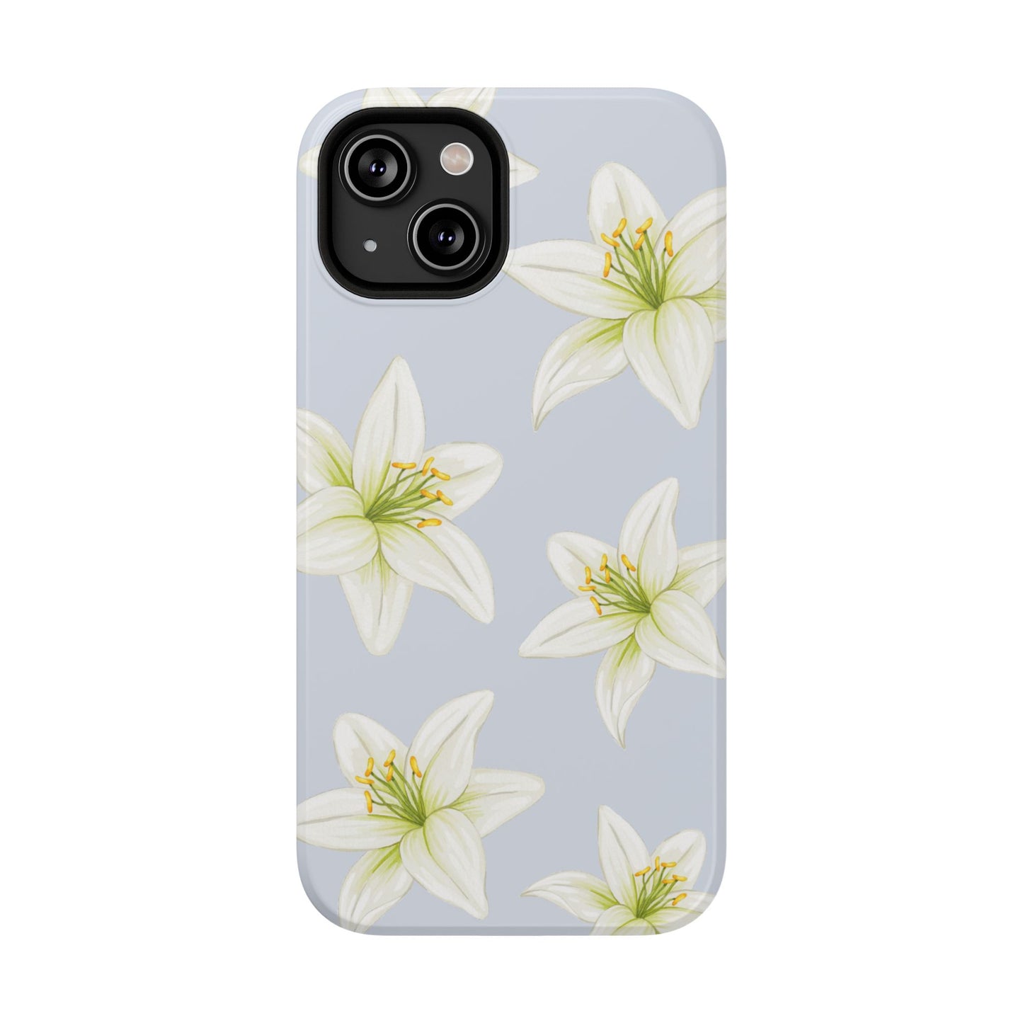 Blue Tiger Lily iPhone Case