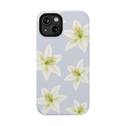 Blue Tiger Lily iPhone Case