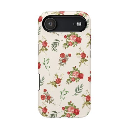 Red Vintage Roses iPhone Case