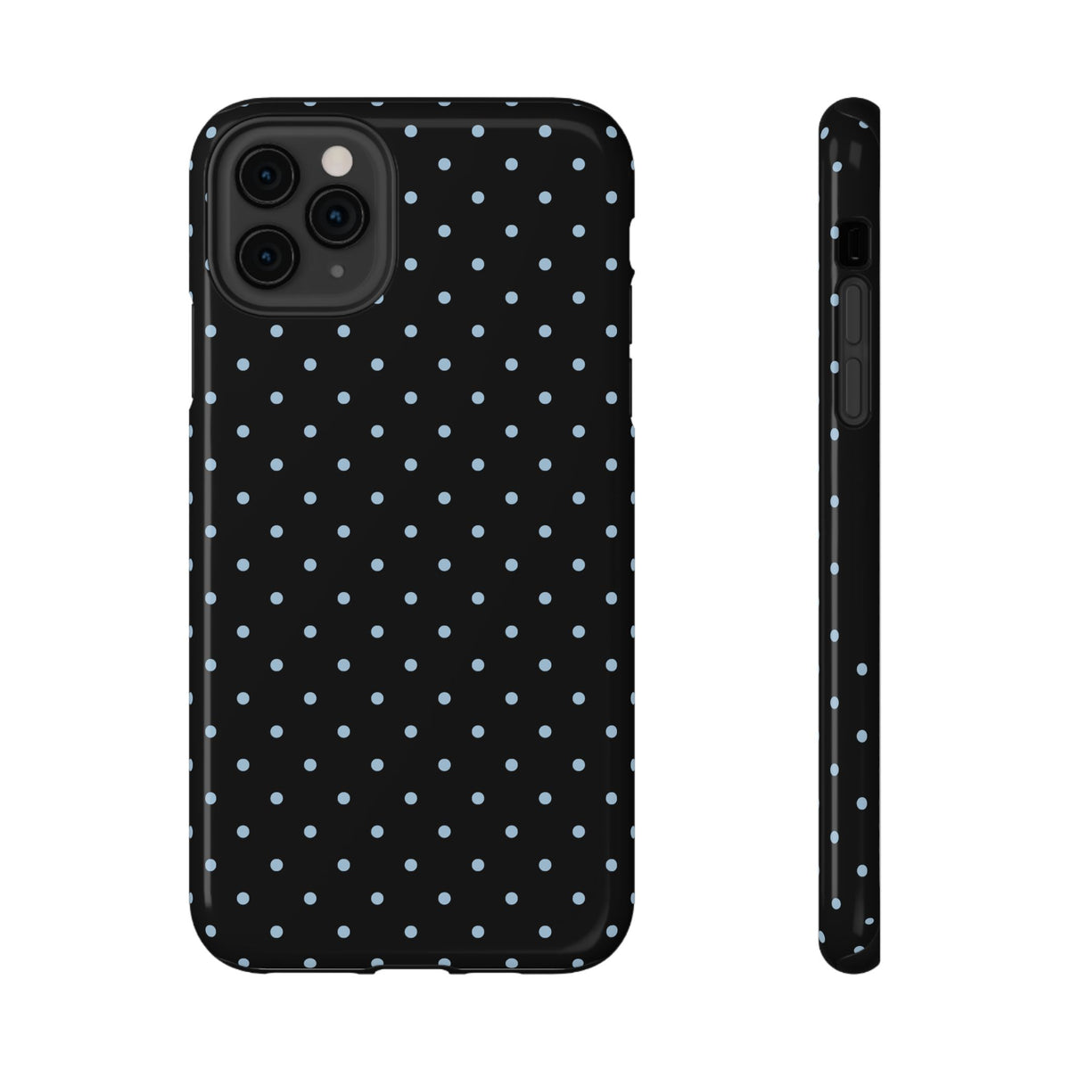 Blue Velvet Mini Dots iPhone Case