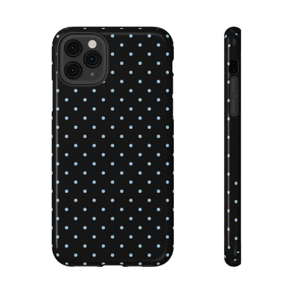 Blue Velvet Mini Dots iPhone Case