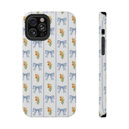 Blue Bows iPhone Case