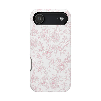 French Rosy Toile iPhone Case