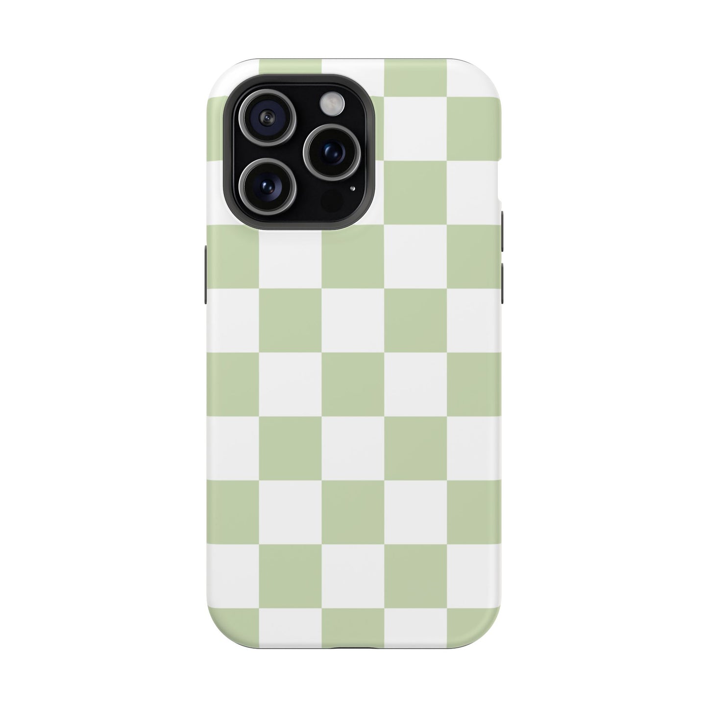 Pastel Green Checkered iPhone Case