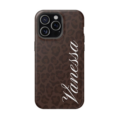 Custom Mocha Leopard iPhone Case