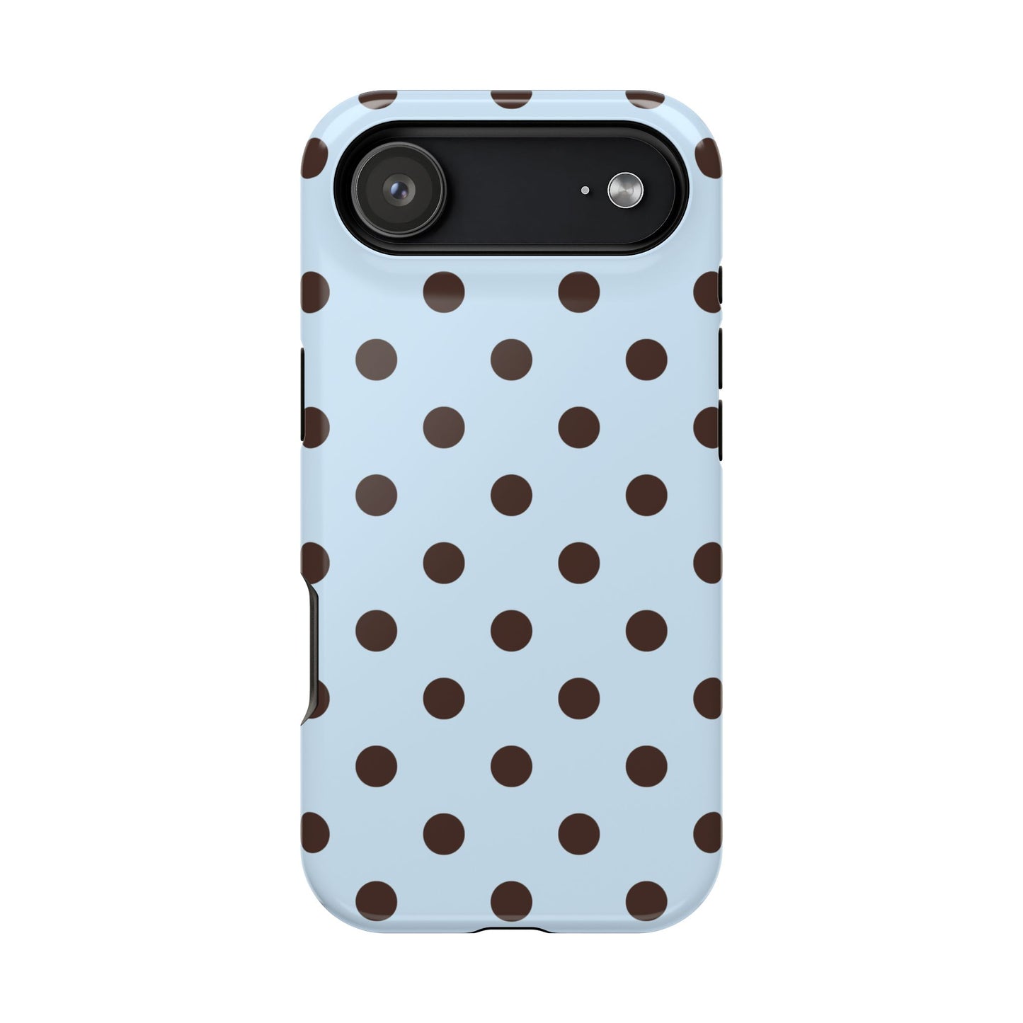 Blueberry Mocha Polka Dots iPhone Case
