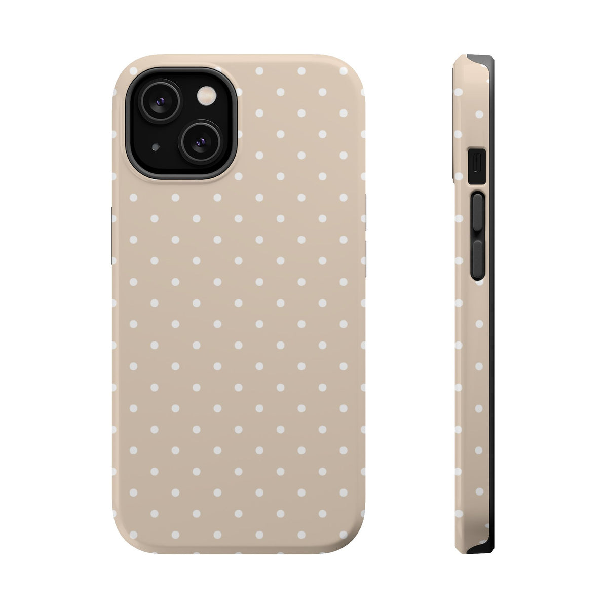 Beige Mini Dots iPhone Case