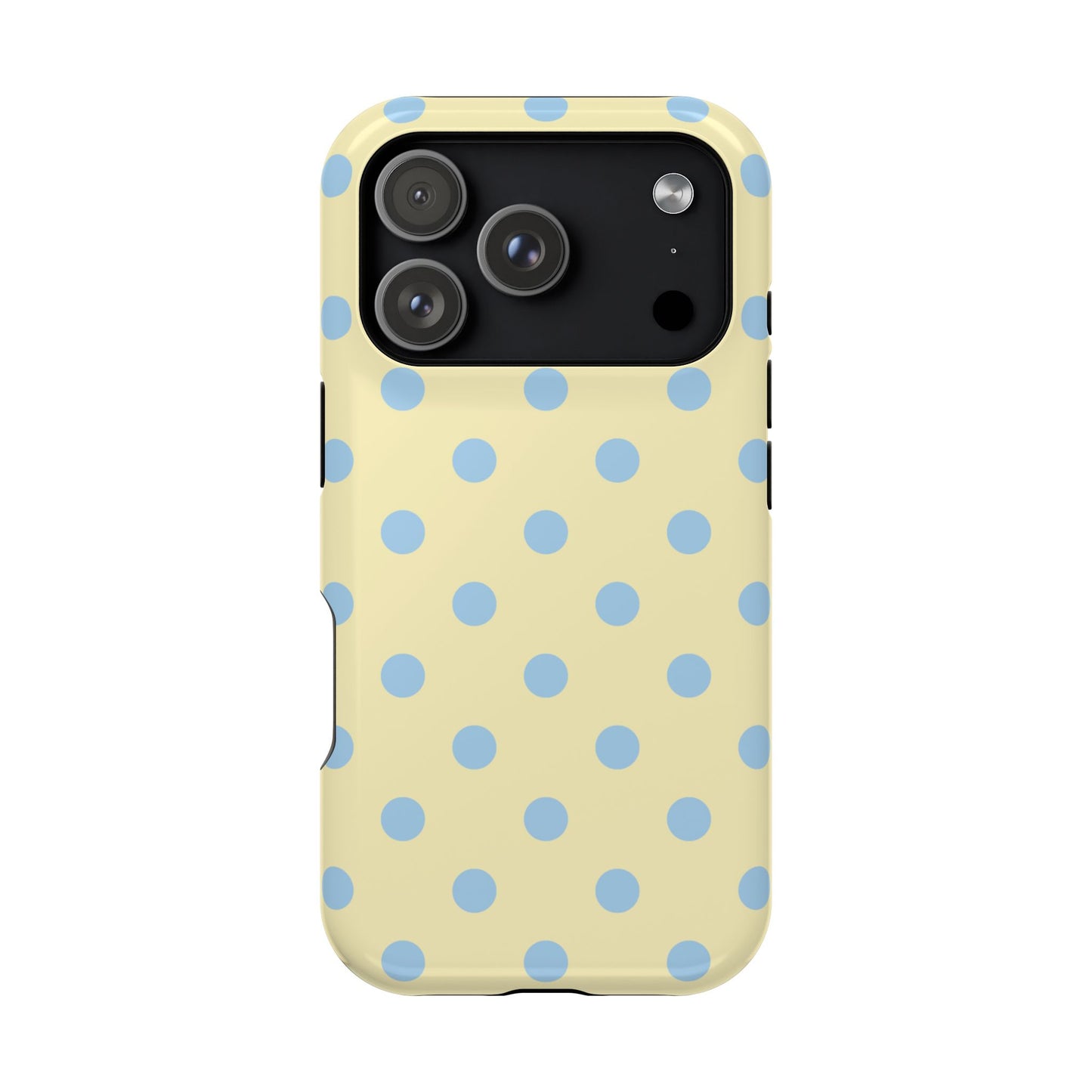 Lemon Sky Polka Dots iPhone Case