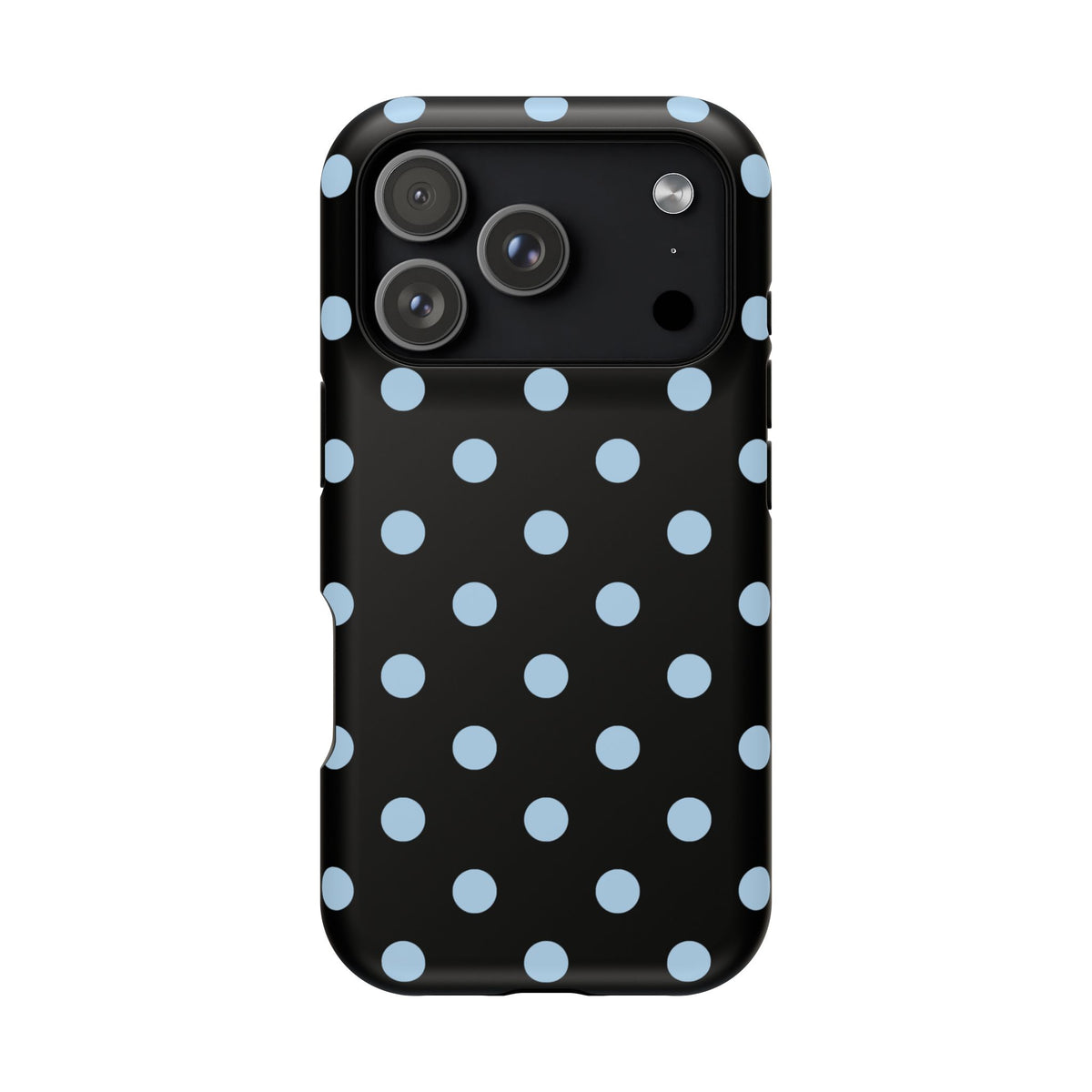 Blue Velvet Polka Dots iPhone Case