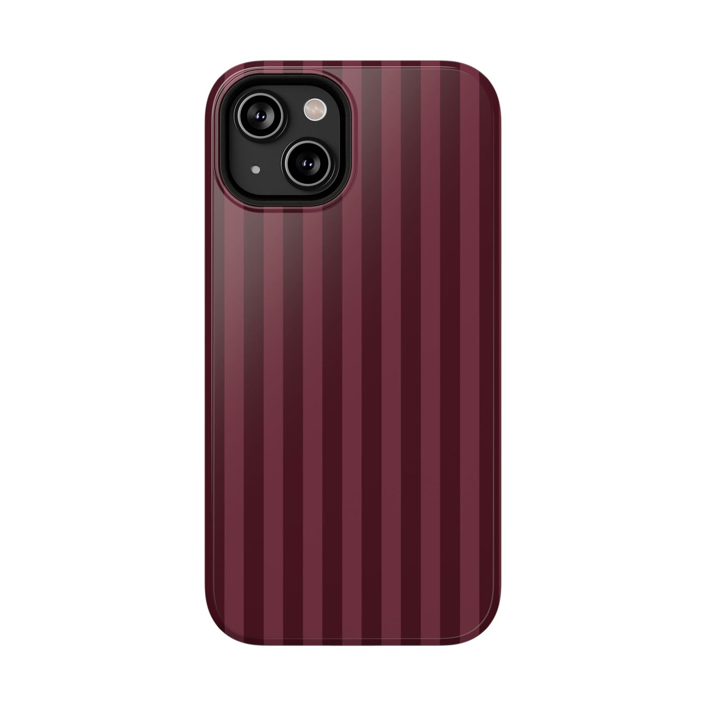 Burgundy Stripes iPhone Case