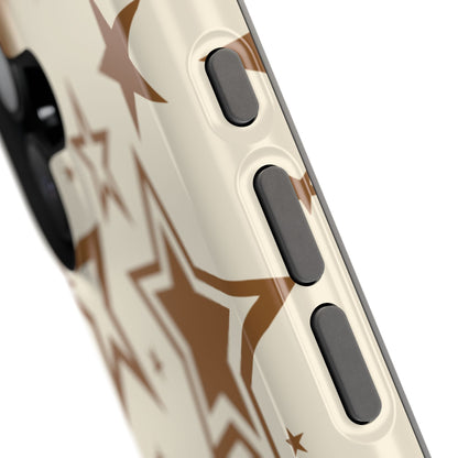 Brown Stardust iPhone Case