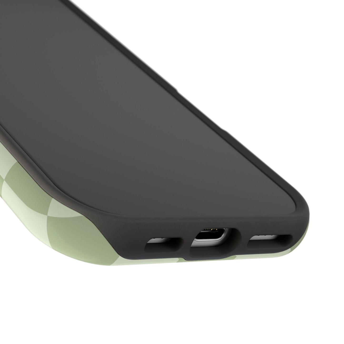 Green & Light Green Checkered iPhone Case