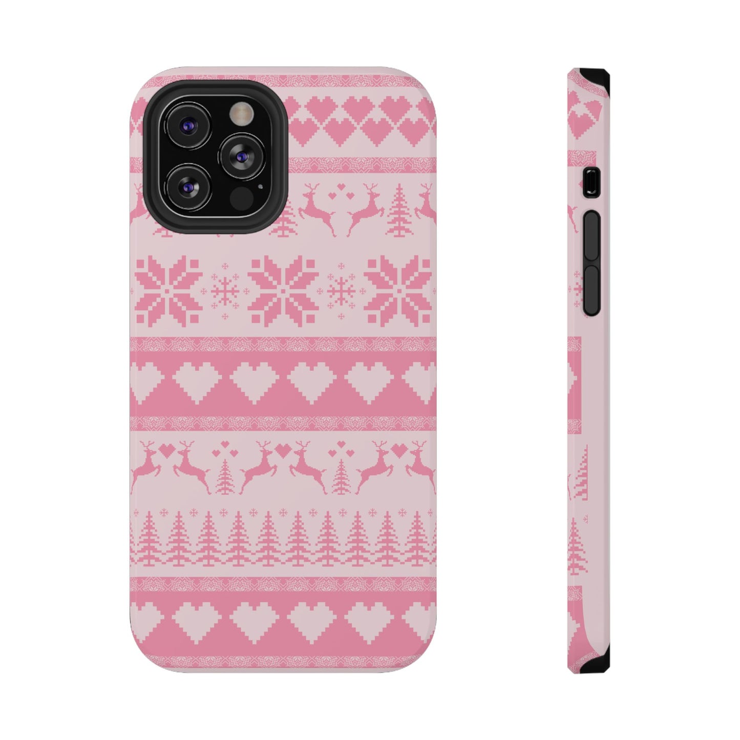 Pink Christmas Sweater iPhone Case