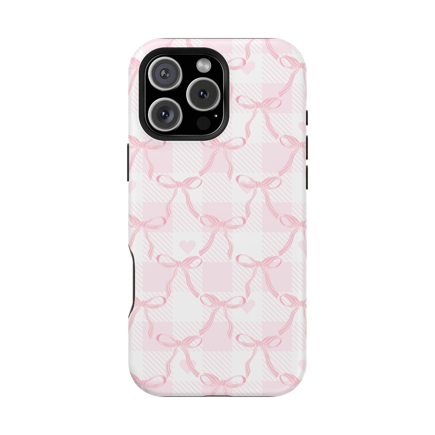 Pink Ribbon Bows iPhone Case