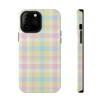 Buttercream Plaid iPhone Case
