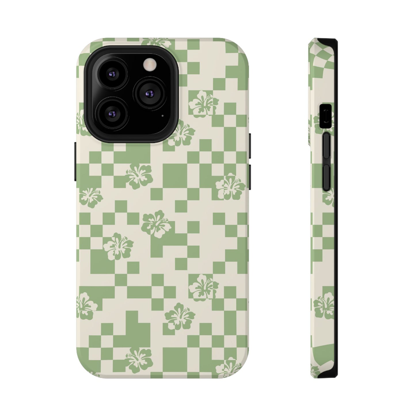 Green Hibiscus iPhone Case
