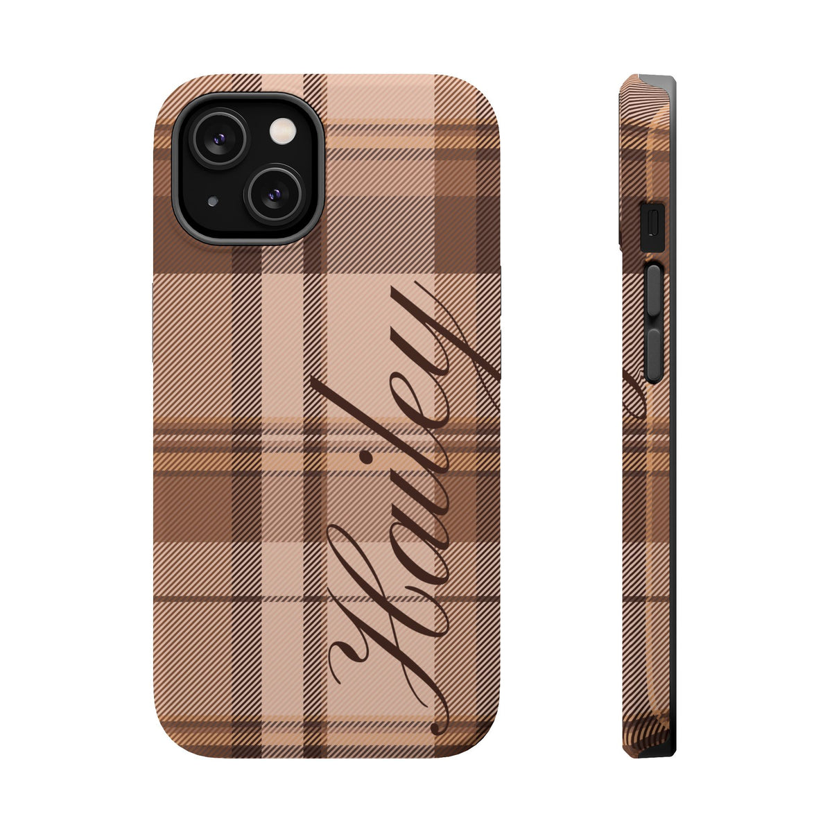 Custom Toffee Plaid iPhone Case