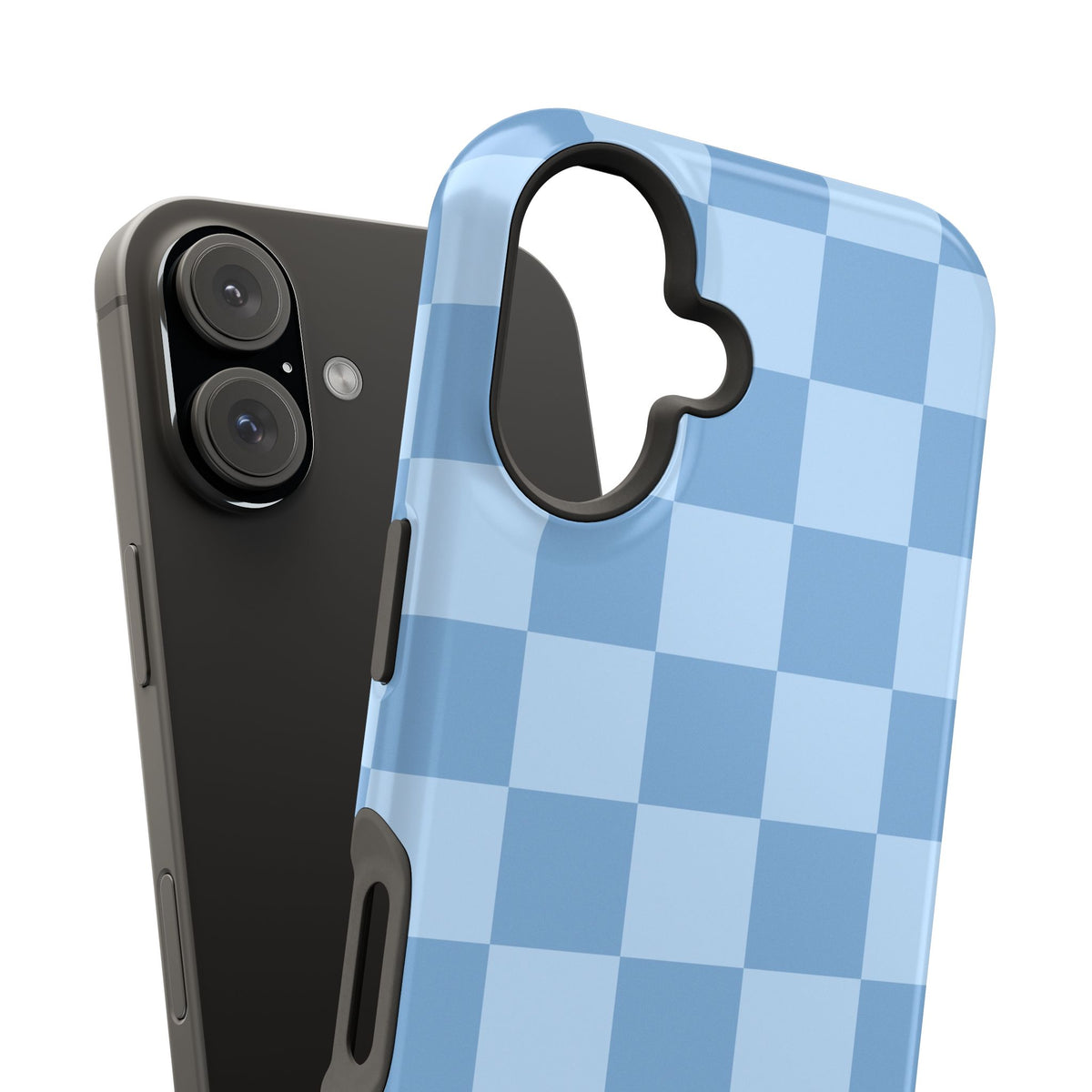 Blue Candy Checkered iPhone Case