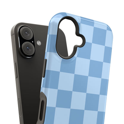 Blue Candy Checkered iPhone Case