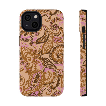 Honey Rose Paisley iPhone Case