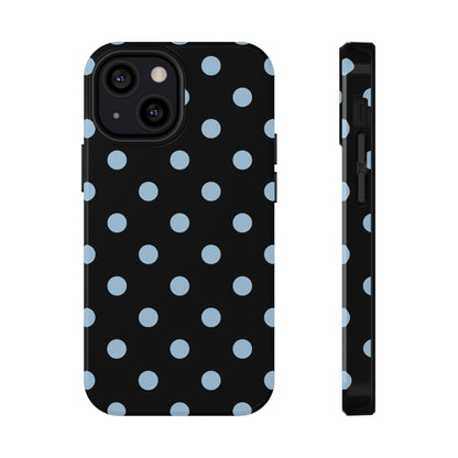 Blue Velvet Polka Dots iPhone Case