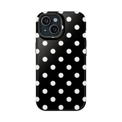 White Polka Dots iPhone Case
