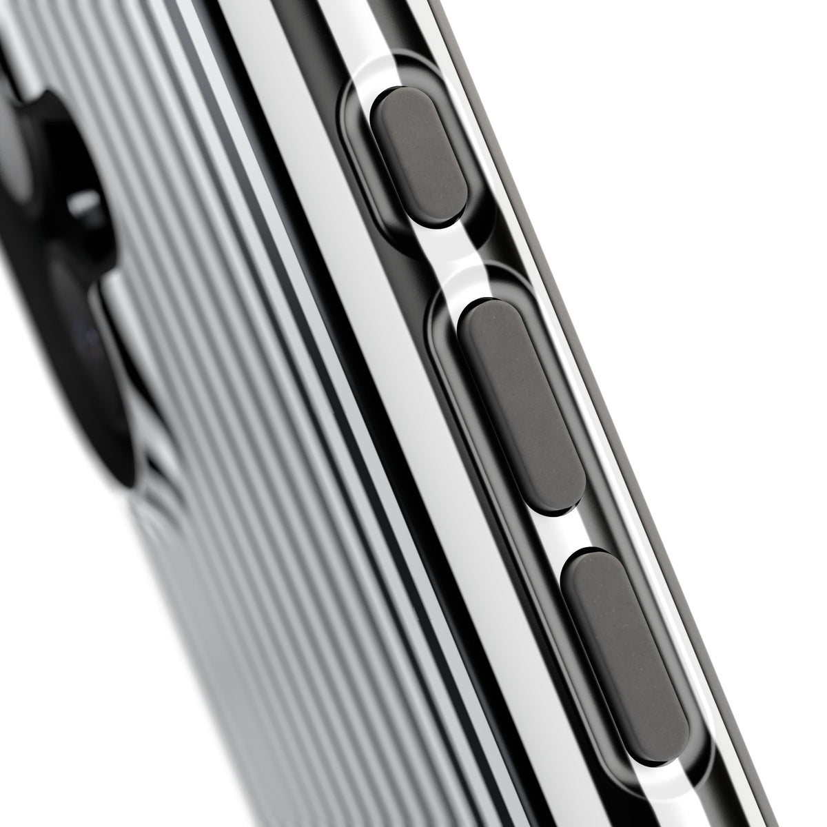 Black Pinstripes iPhone Case