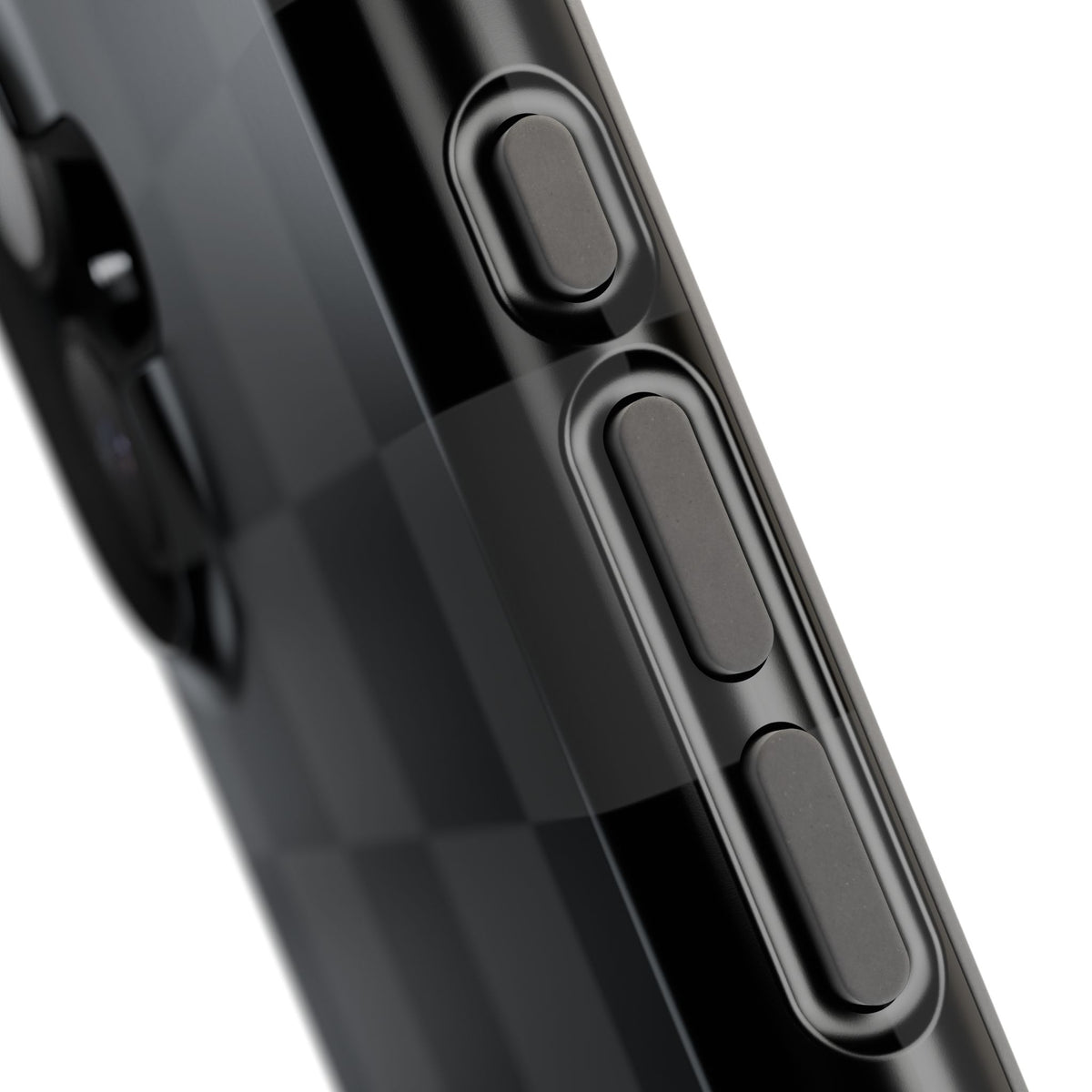 Black Checkered iPhone Case