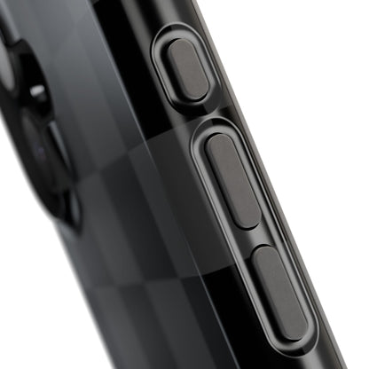 Black Checkered iPhone Case