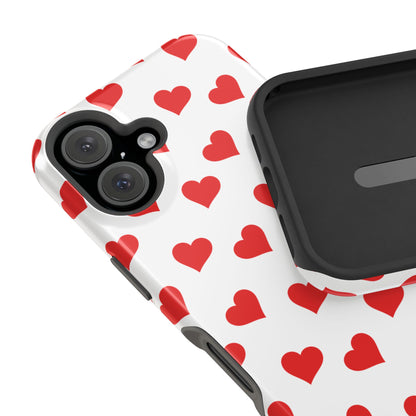 Red Heart Mania iPhone Case