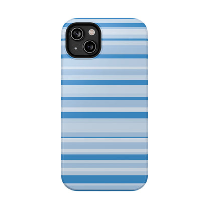 Blue Candy Stripes iPhone Case