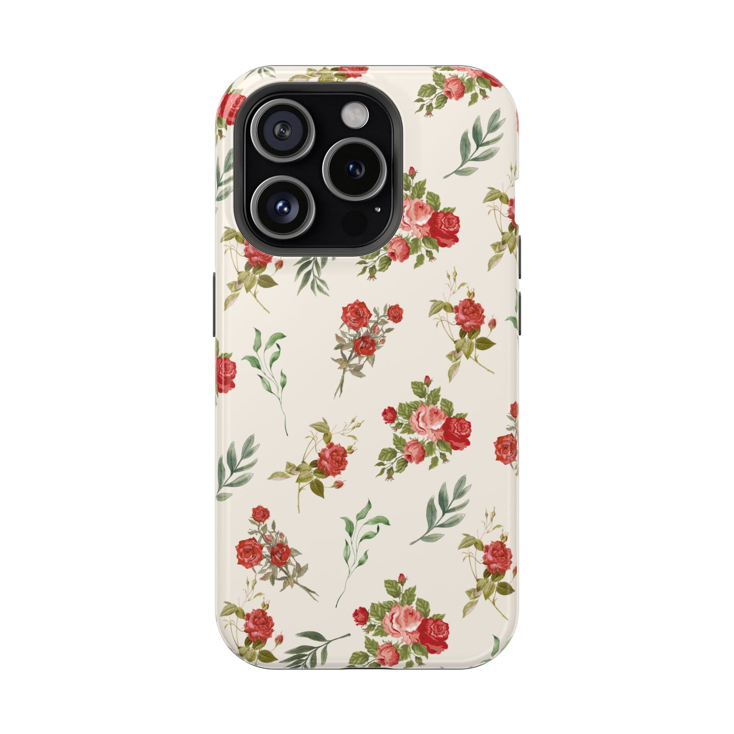 Red Vintage Roses iPhone Case