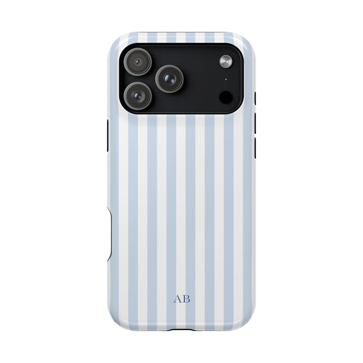 Custom Initials Blue Beau iPhone Case