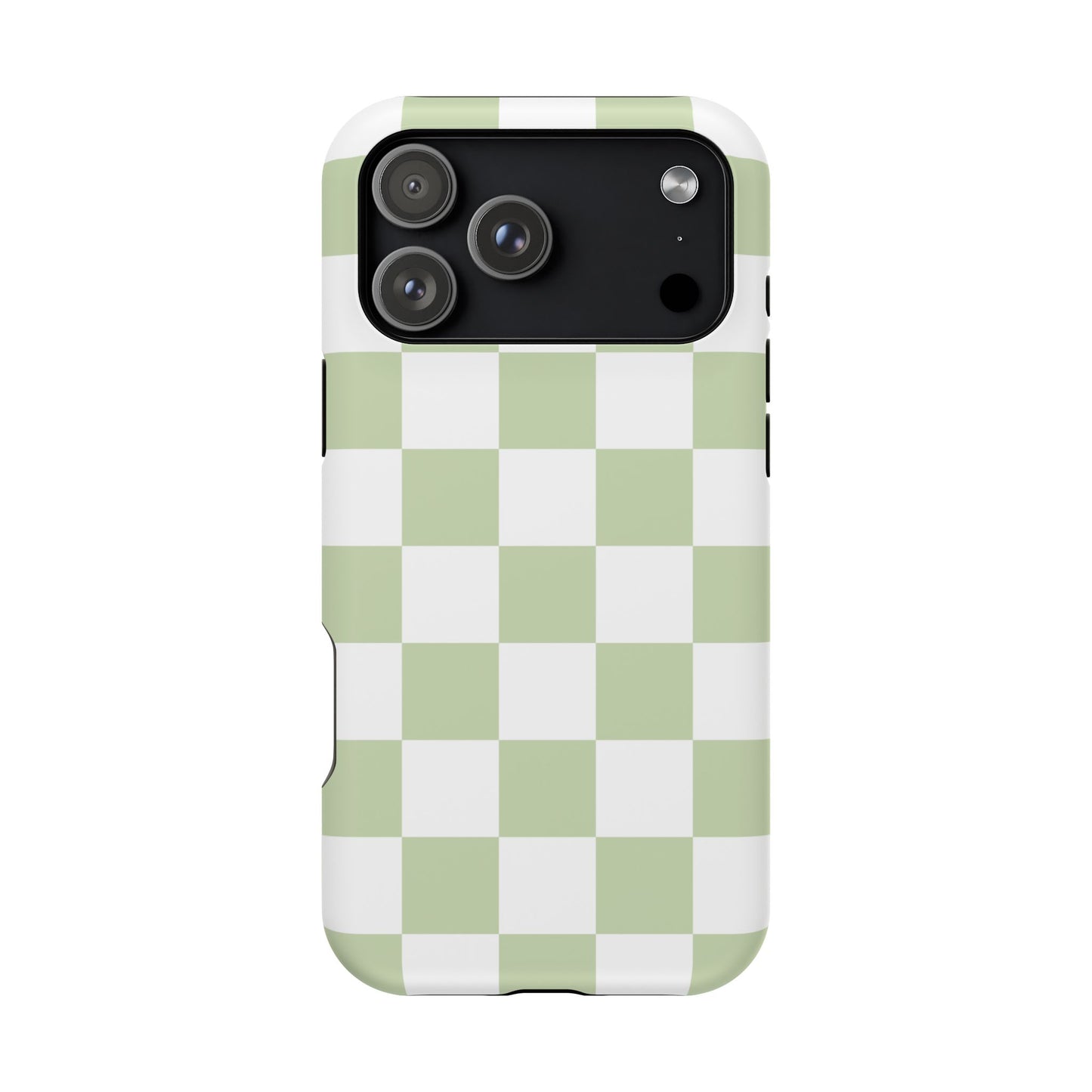 Pastel Green Checkered iPhone Case