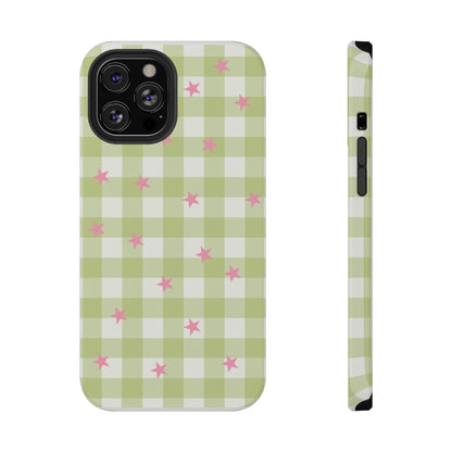 Lucky Star Gingham iPhone Case