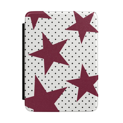 Burgundy Star Kindle Case