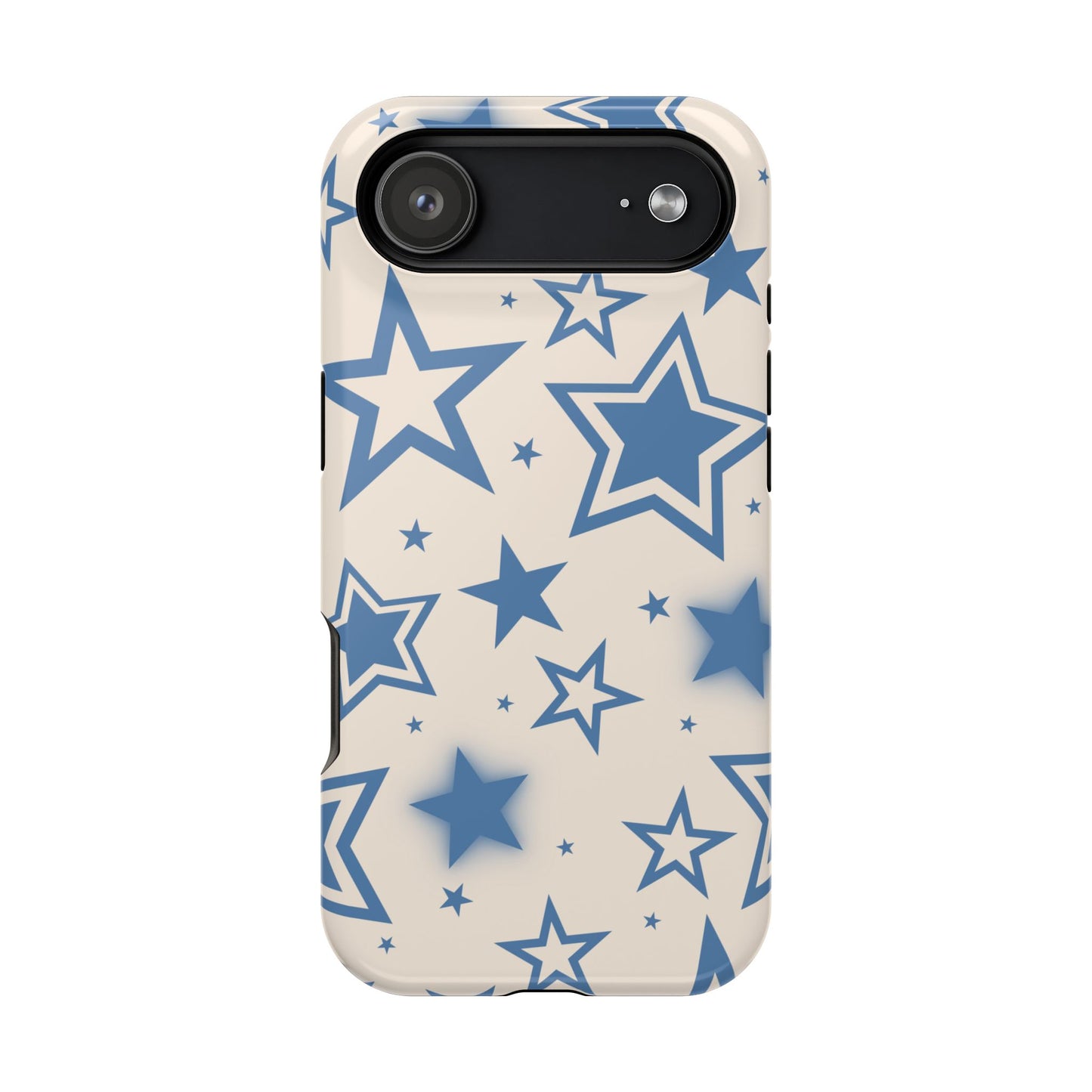 Beige & Blue Stardust iPhone Case