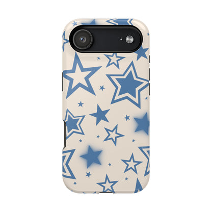Beige & Blue Stardust iPhone Case