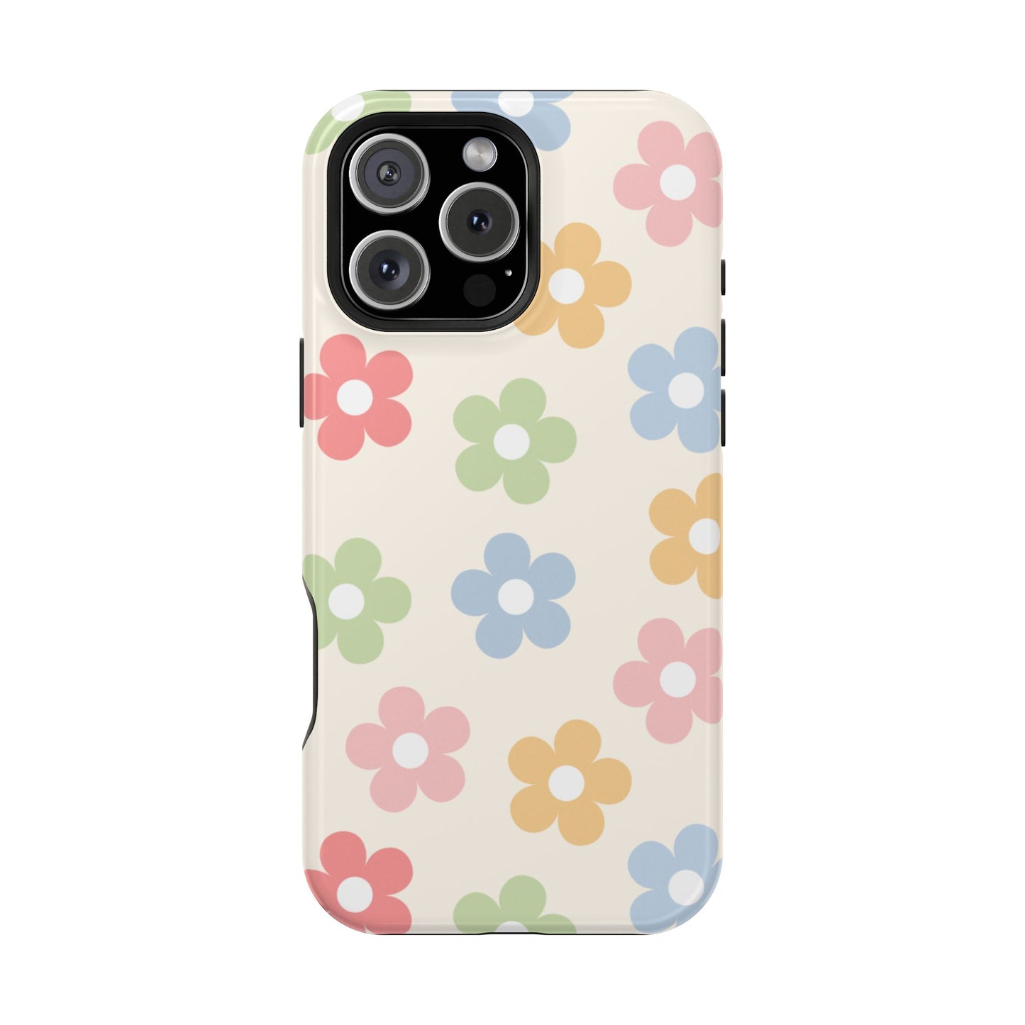 Preppy Retro Flowers iPhone Case