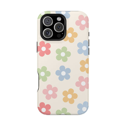 Preppy Retro Flowers iPhone Case