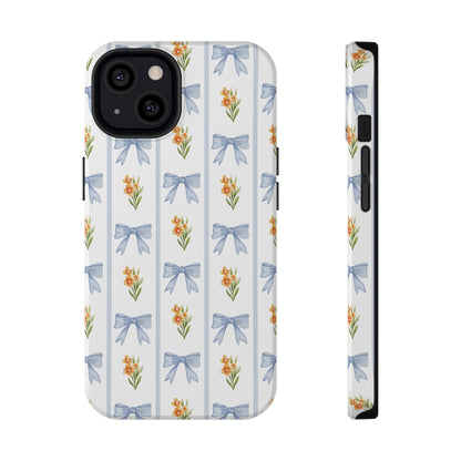 Blue Bows iPhone Case