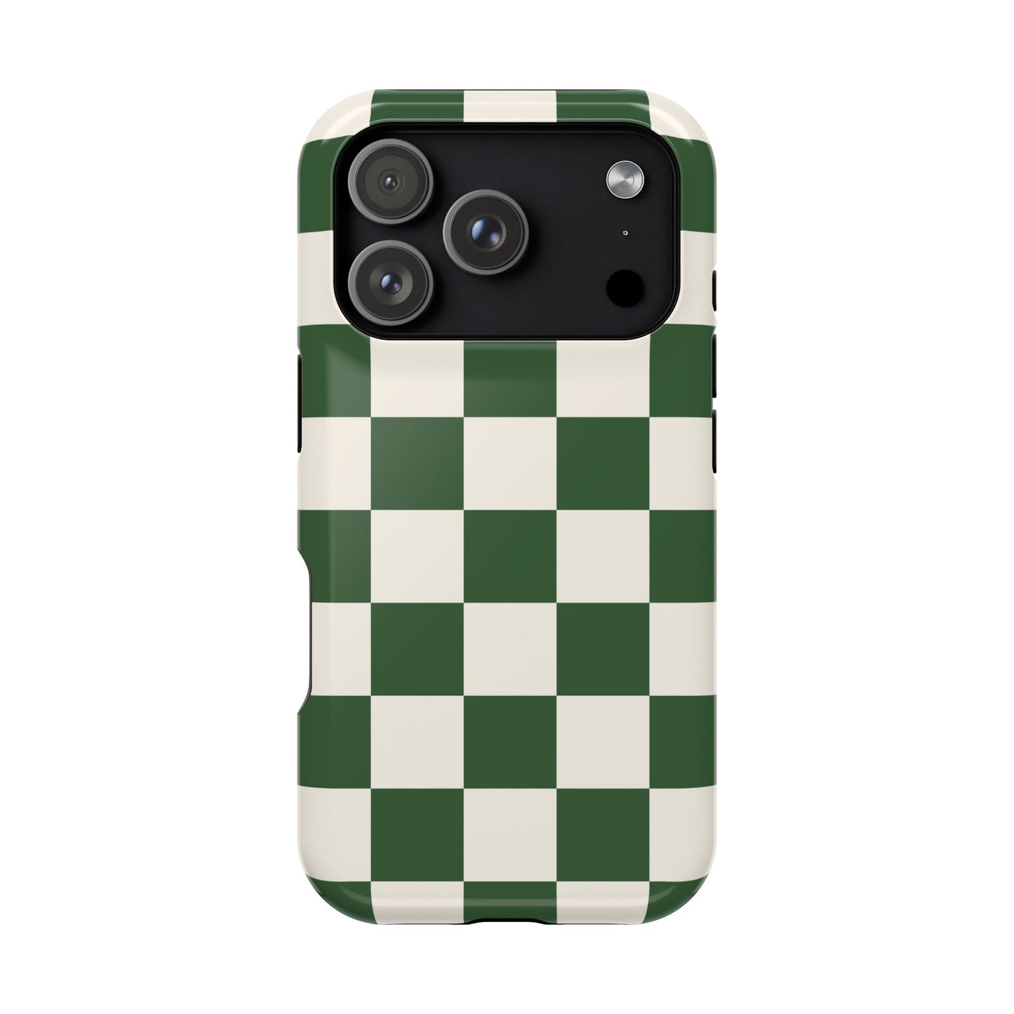 Green Checkered iPhone Case