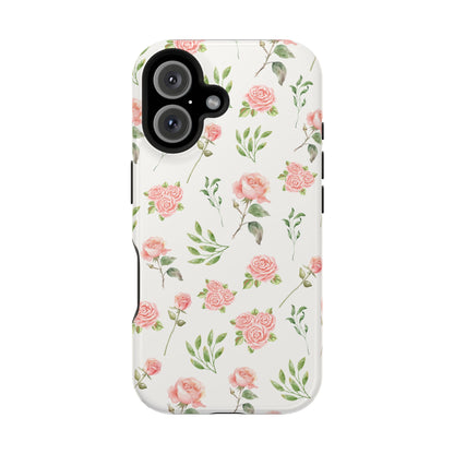 Pink Vintage Roses iPhone Case